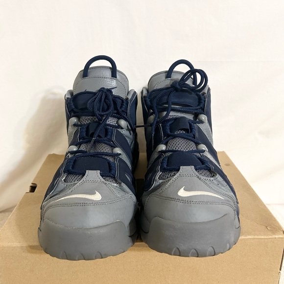 Nike Air More Uptempo Cool Grey Midnight Navy size 12 921948-003 2021 PRE-OWNED - Picture 8 of 9